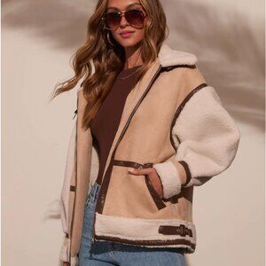 No Chill High Neck Suede Belted Jacket | Vici